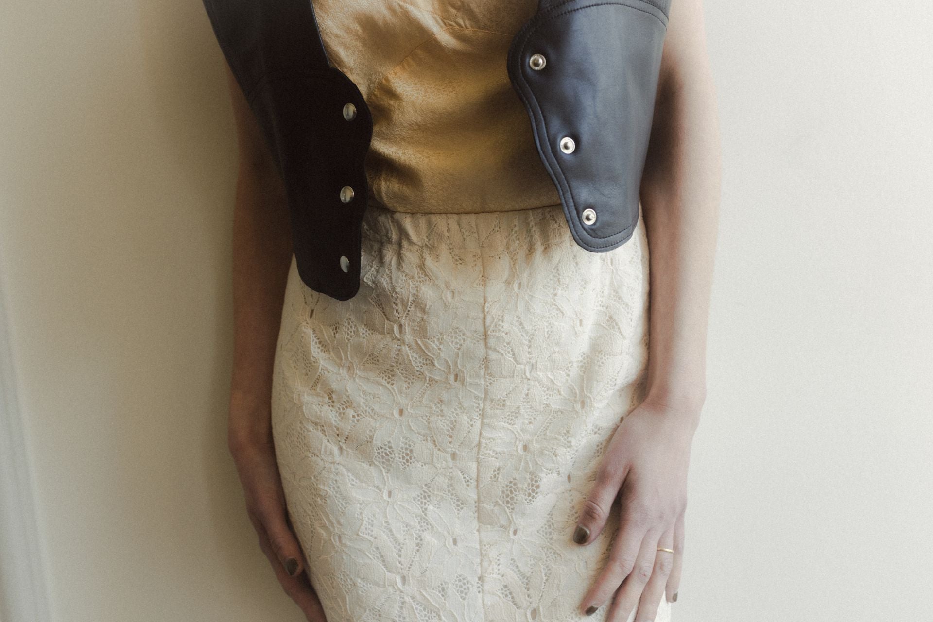 Jupe Allure Dentelle Marguerite Écru
