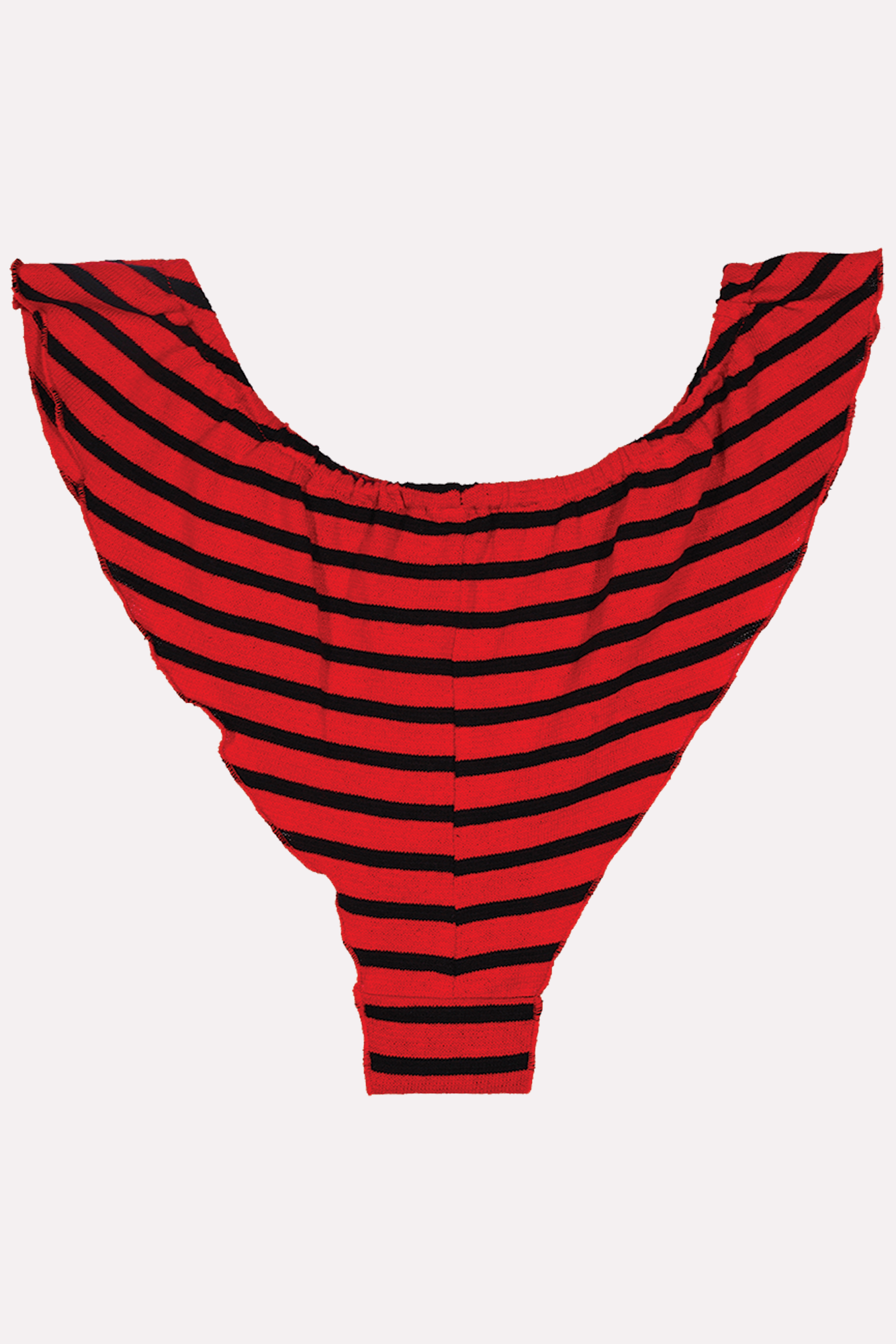 Tanga Cucu Rayée Rouge