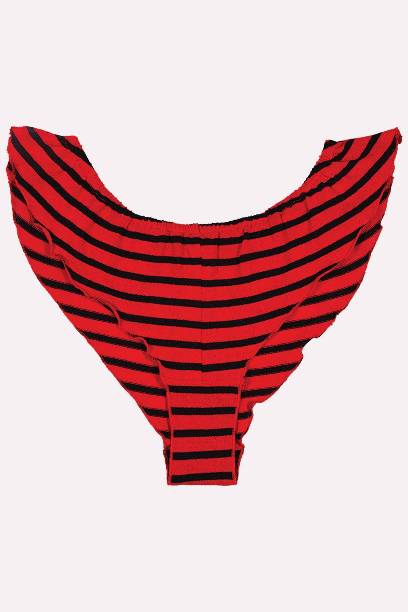 Tanga Cucu Rayée Rouge