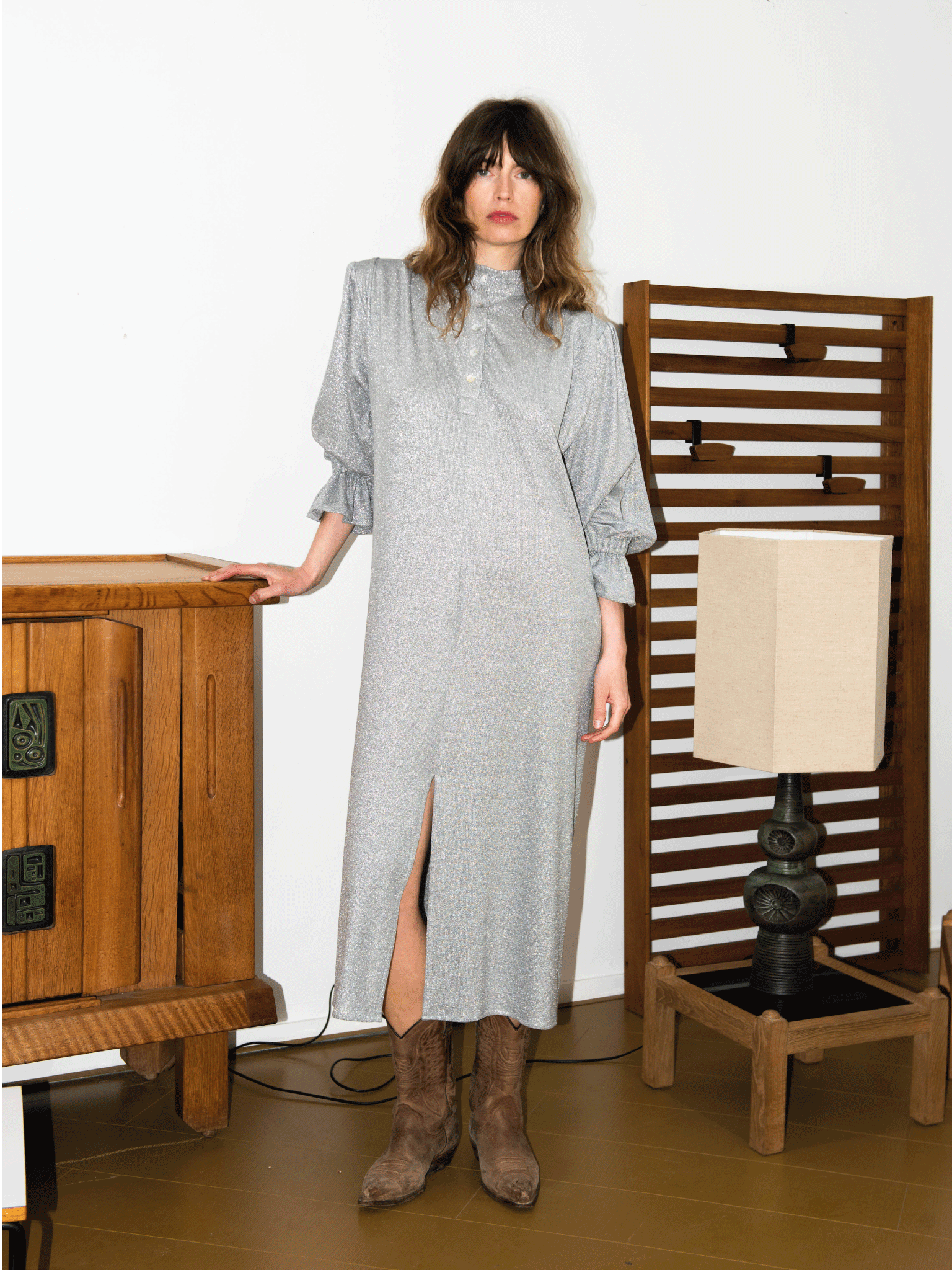 Robe Poe Argent