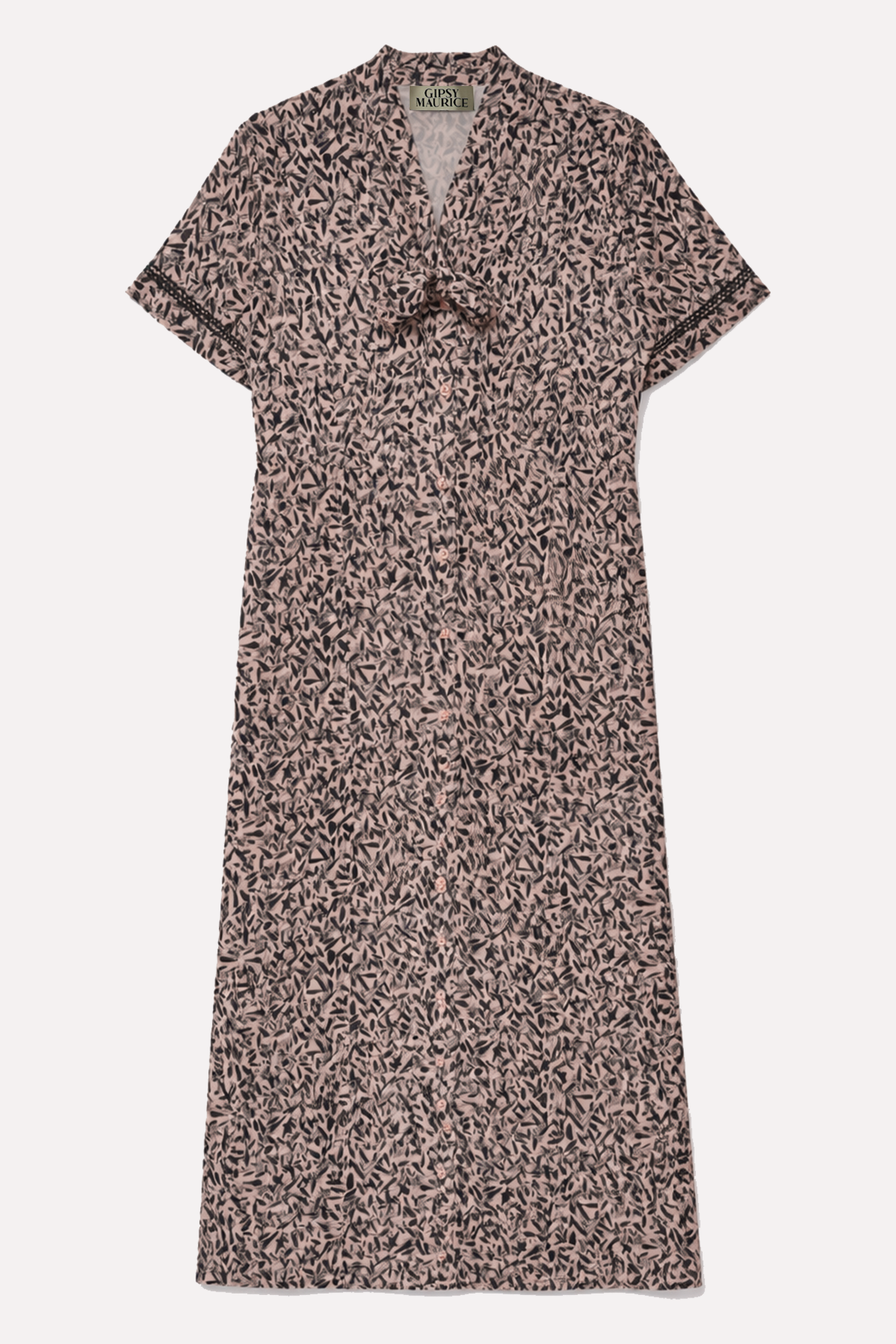 Robe Françoise Imprimé Gouttes Pink