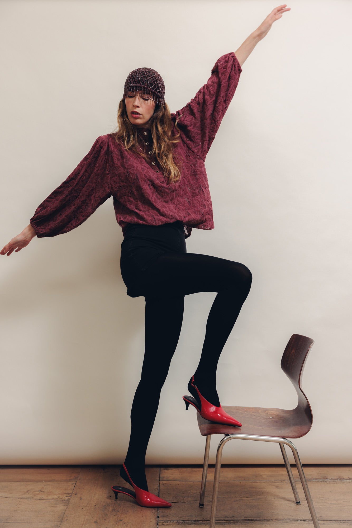 Blouse Fame Grenat