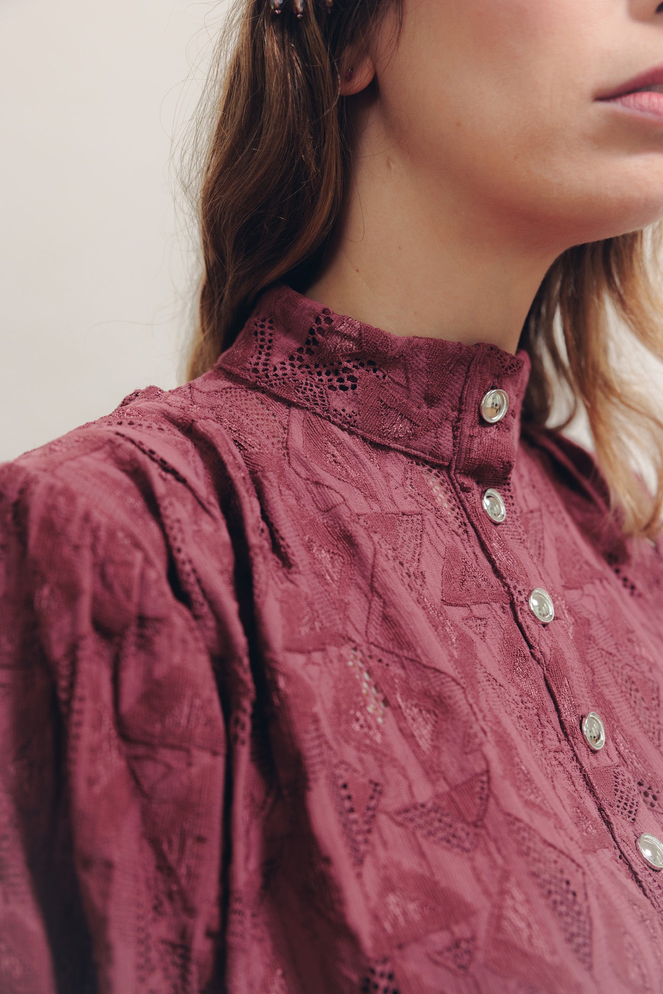 Blouse Fame Grenat