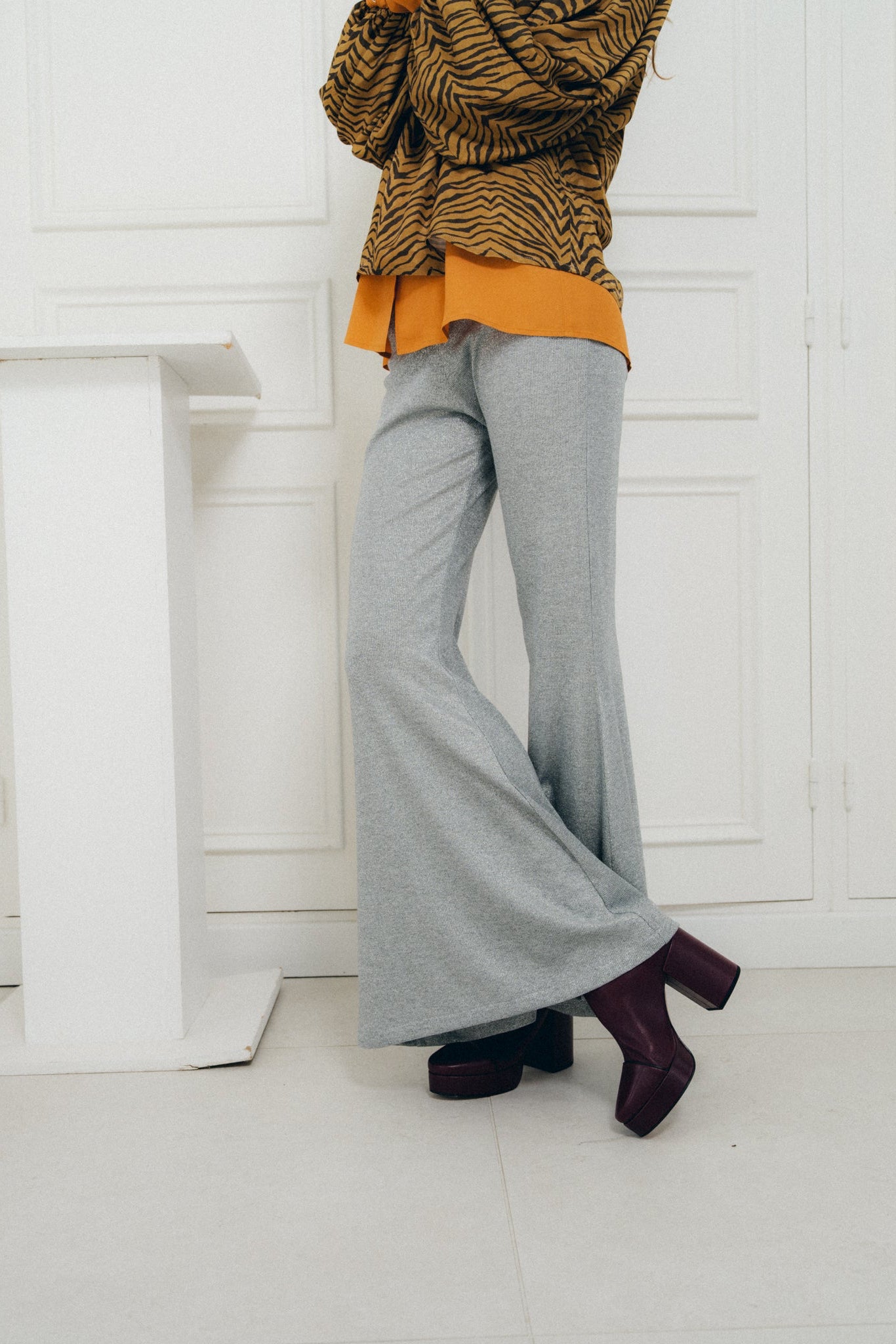 Pantalon Yoko Flare Argent