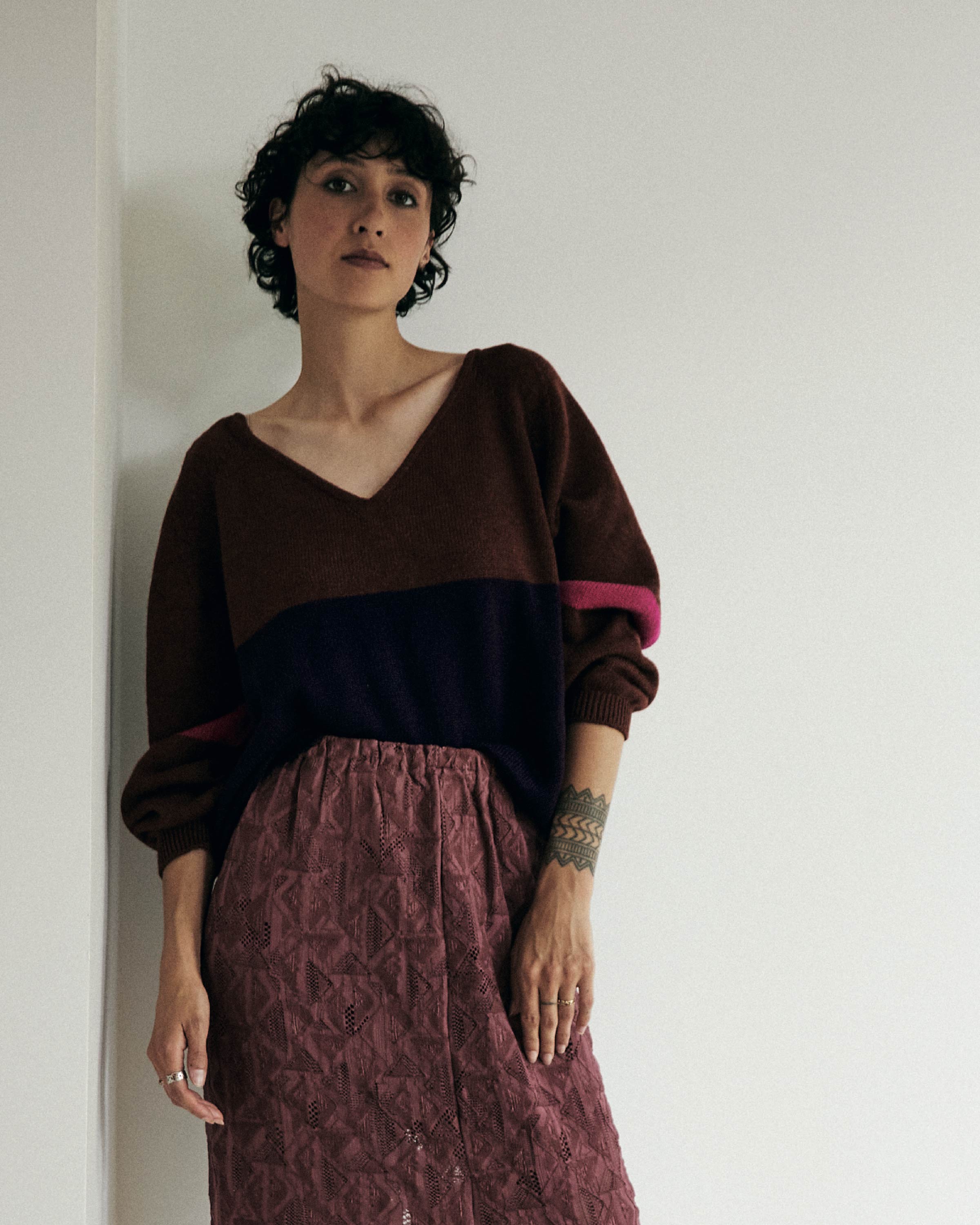 Maille Pull Brigitte Caramel