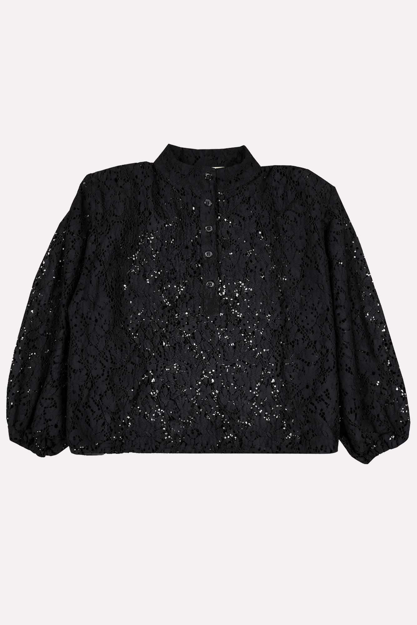 Blouse Fame Guipure Noire