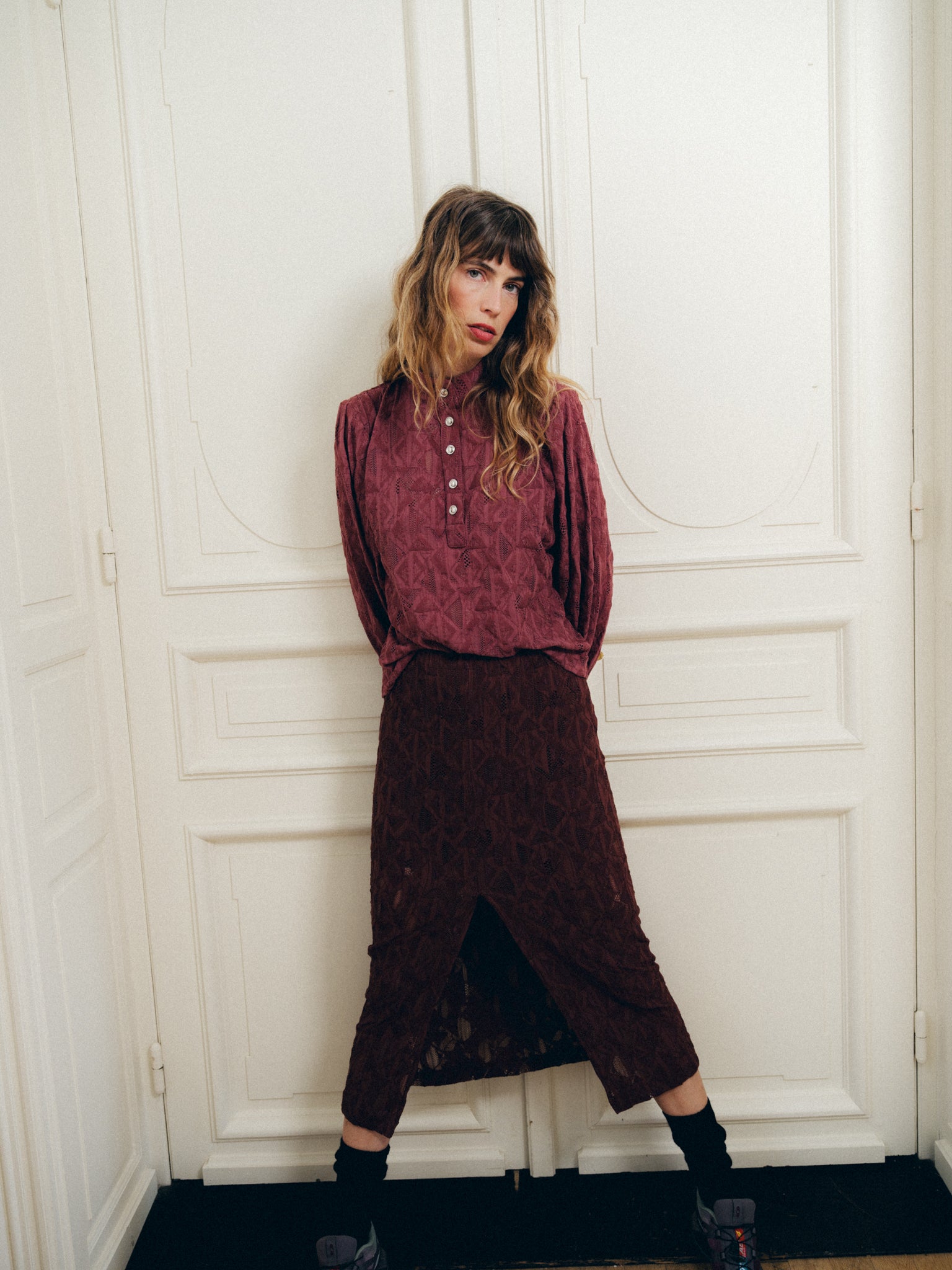 Blouse Fame Grenat