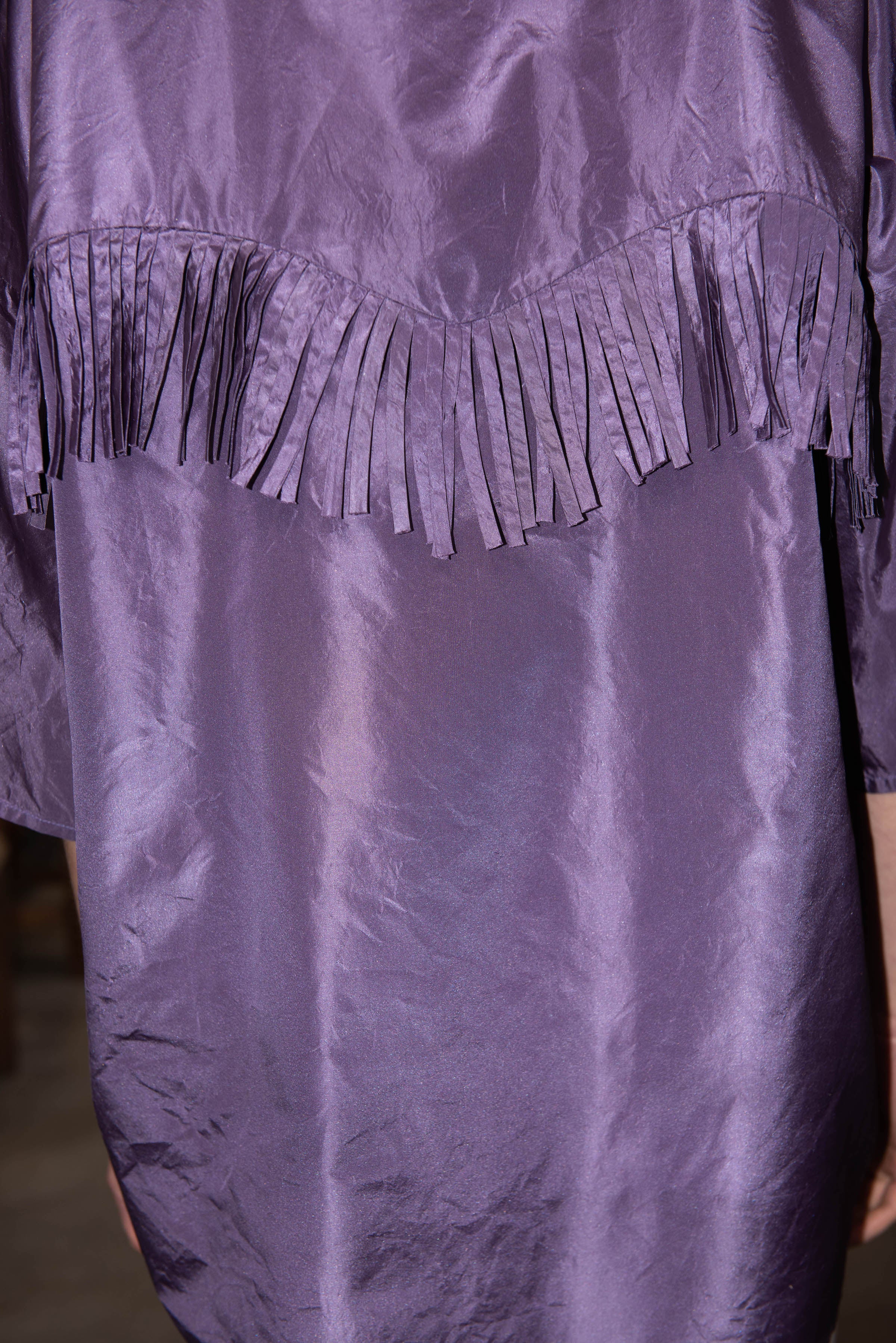 Kimono JANIS  Taffeta Soie Améthyste