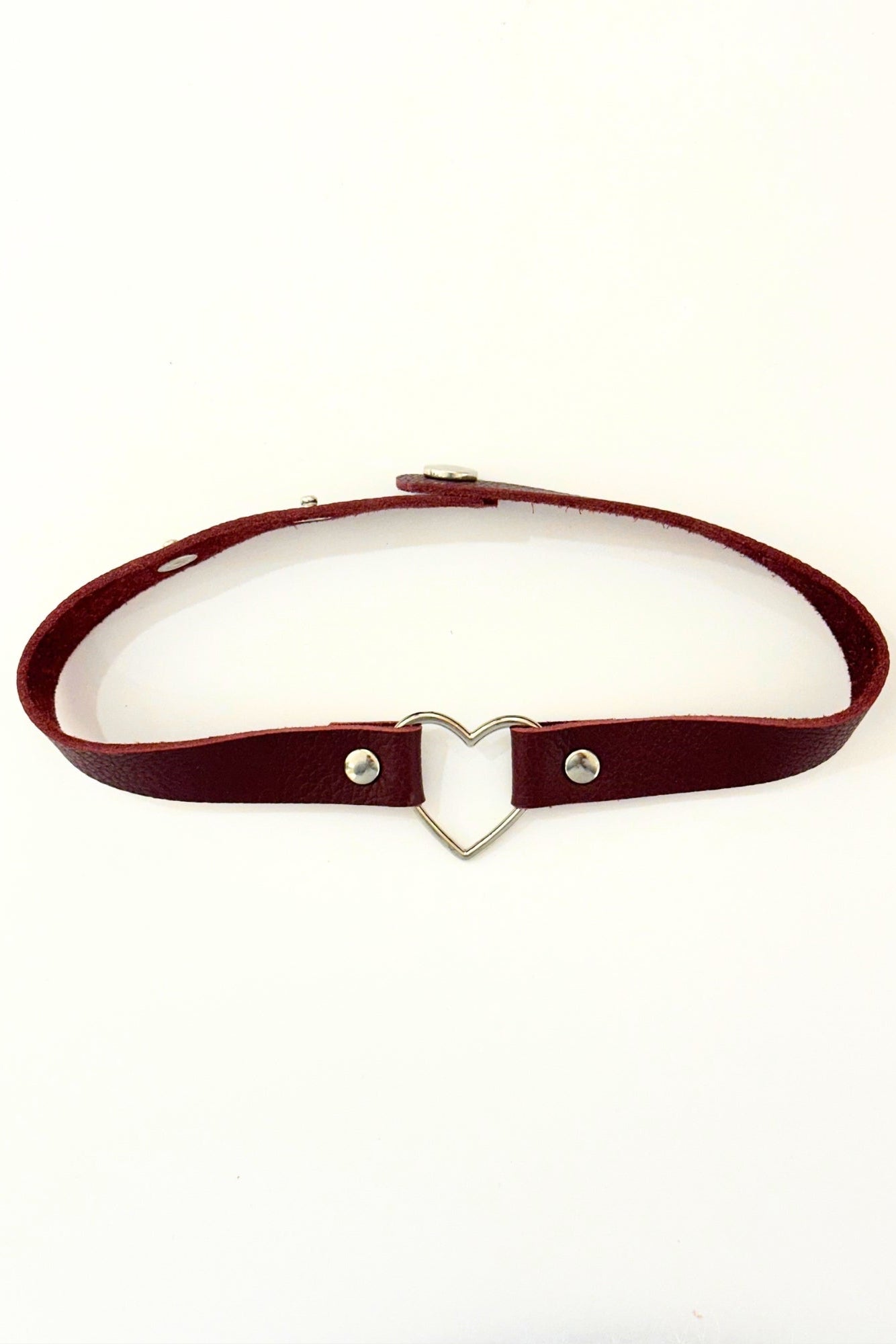 Collier cuir coeur Josie