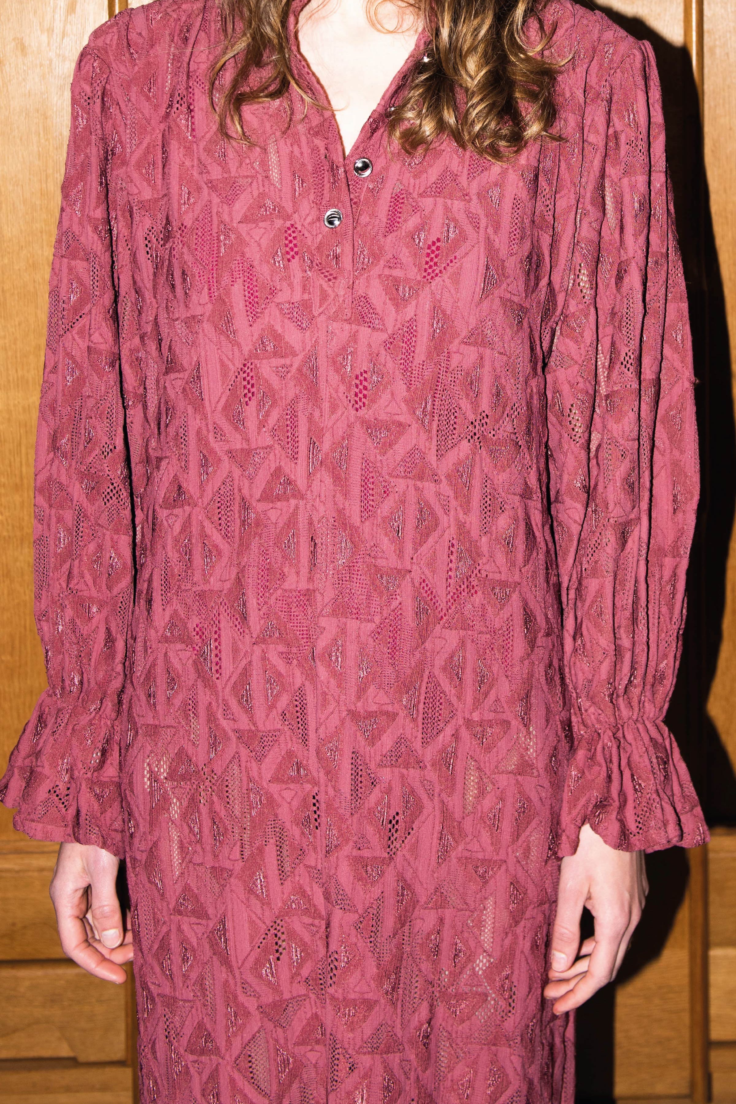 Robe POE Dentelle Grenat