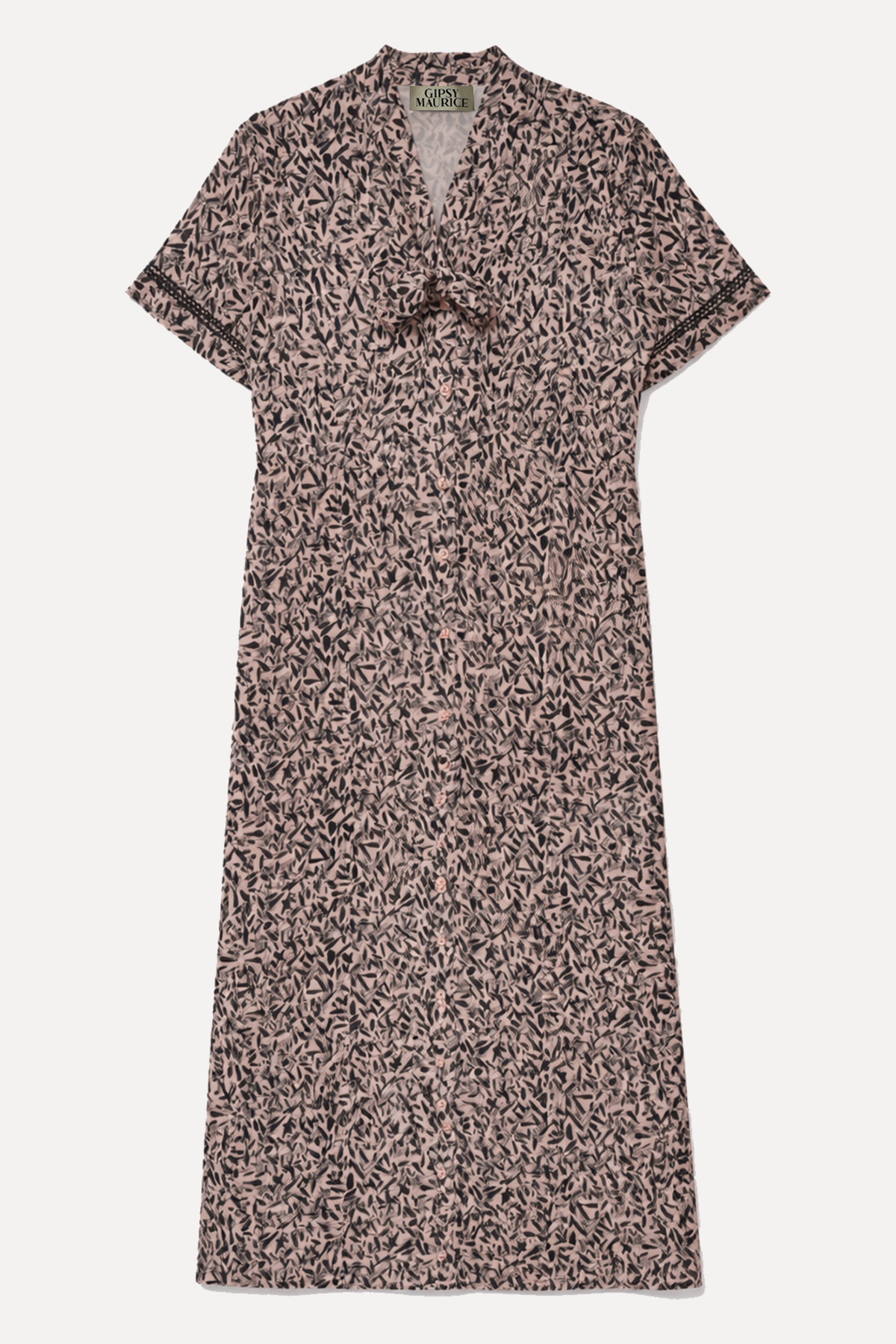 Robe Françoise Imprimé Gouttes Pink – Gipsy Maurice