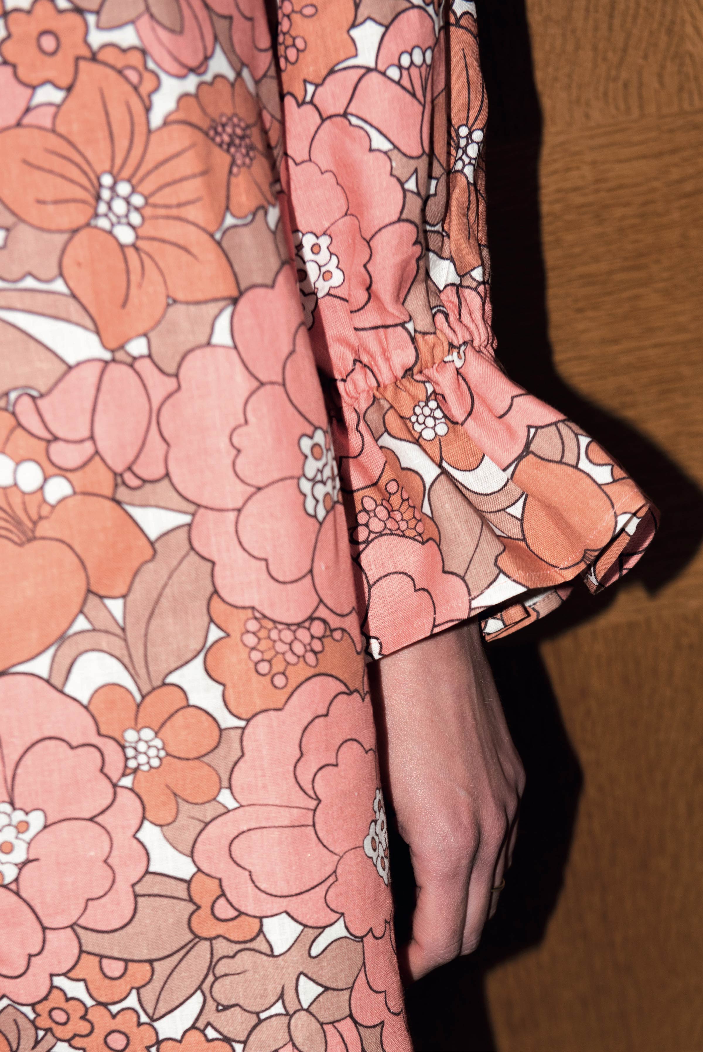 Robe POE imprimé Hortensia
