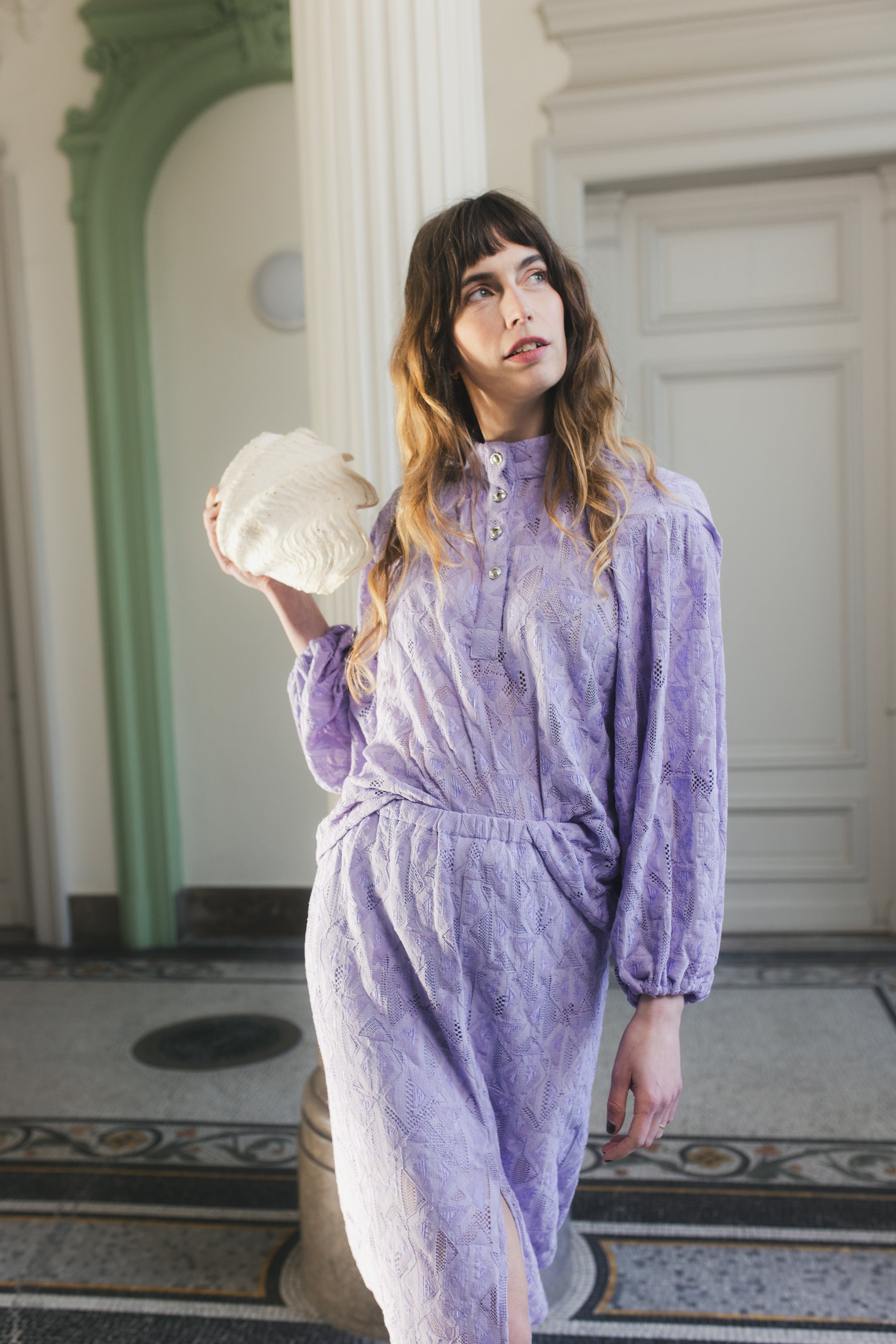 Blouse Fame Dentelle Lila