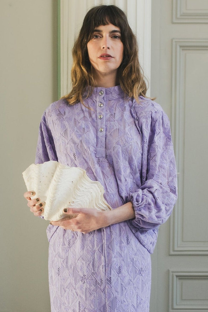 Blouse Fame Dentelle Lila