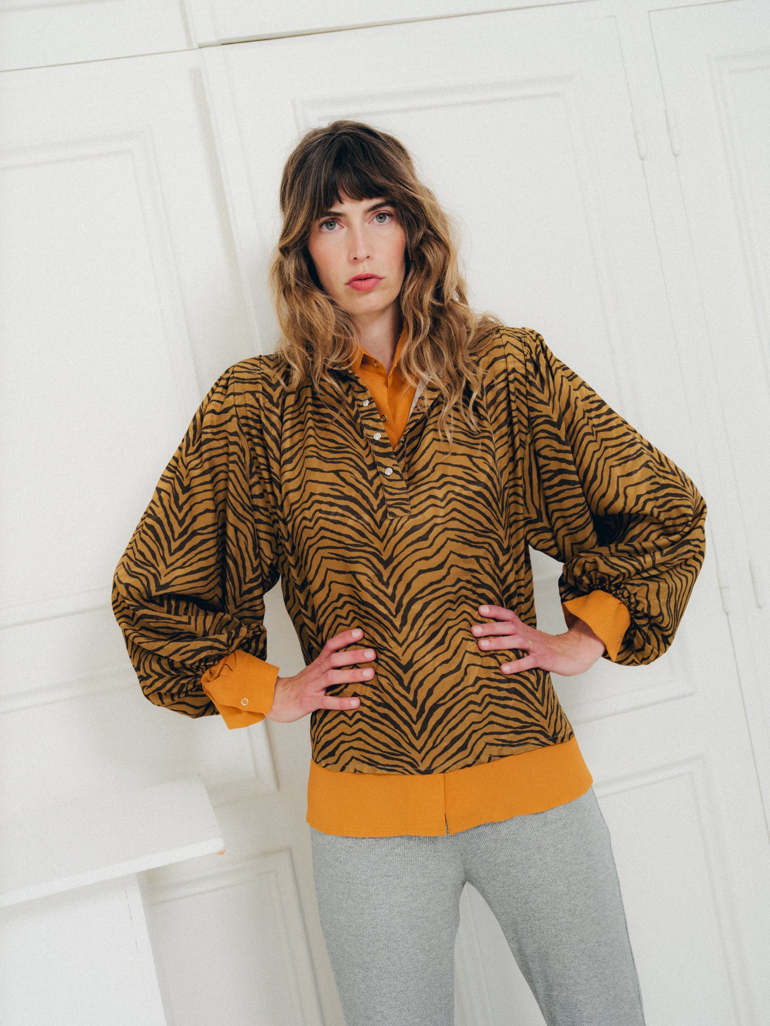Chemise Michelle Orangée
