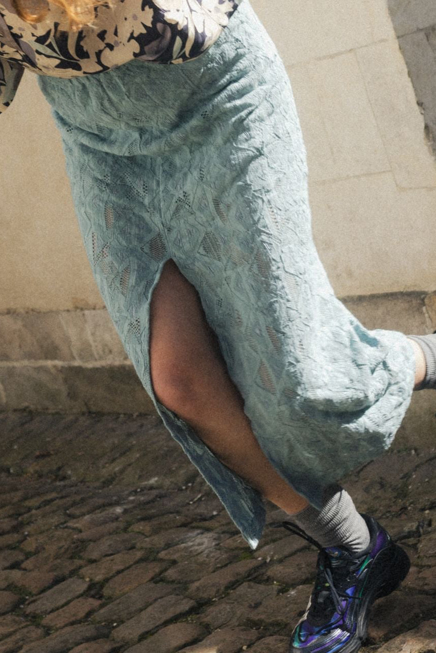 Jupe Allure Dentelle Céladon