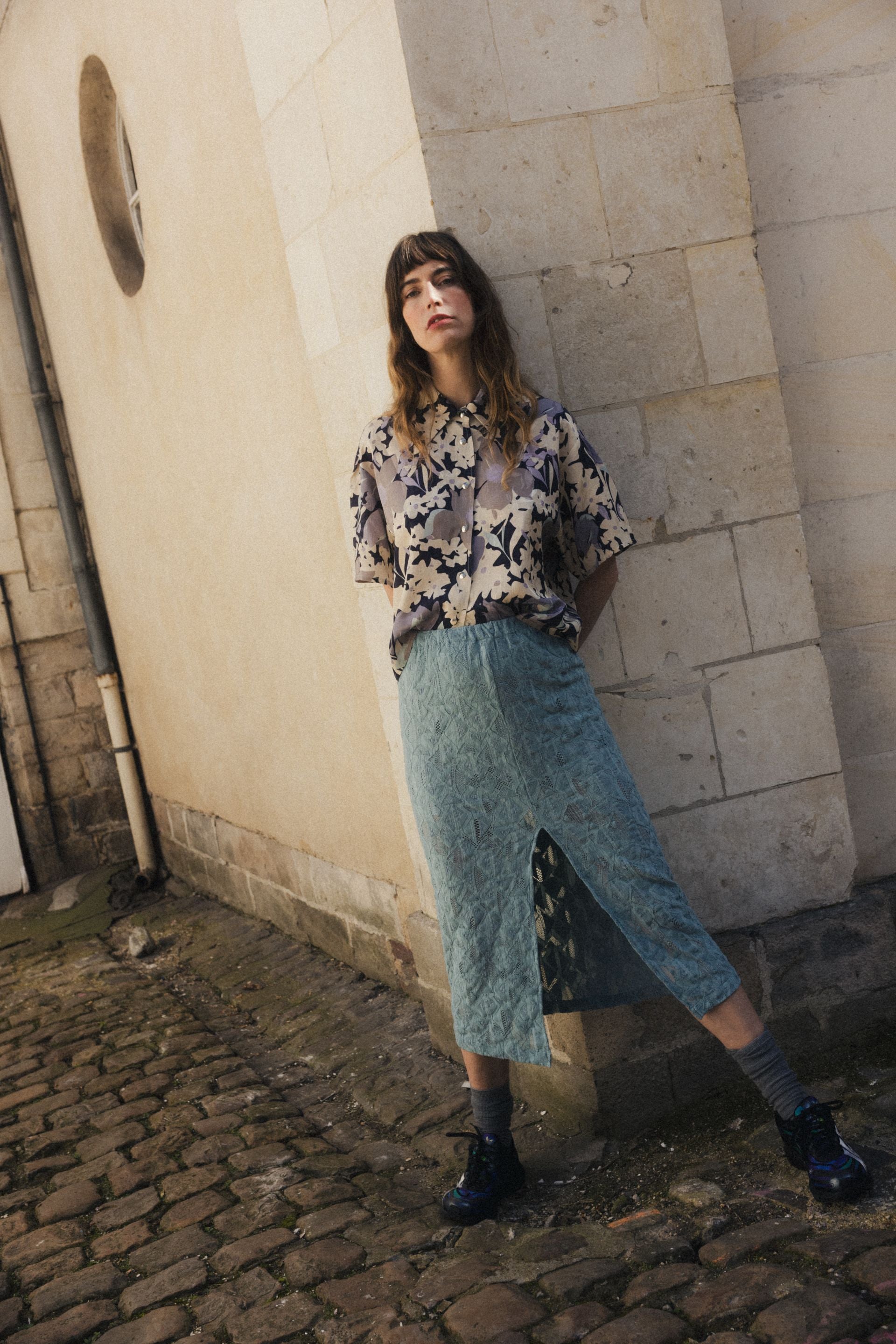 Jupe Allure Dentelle Céladon