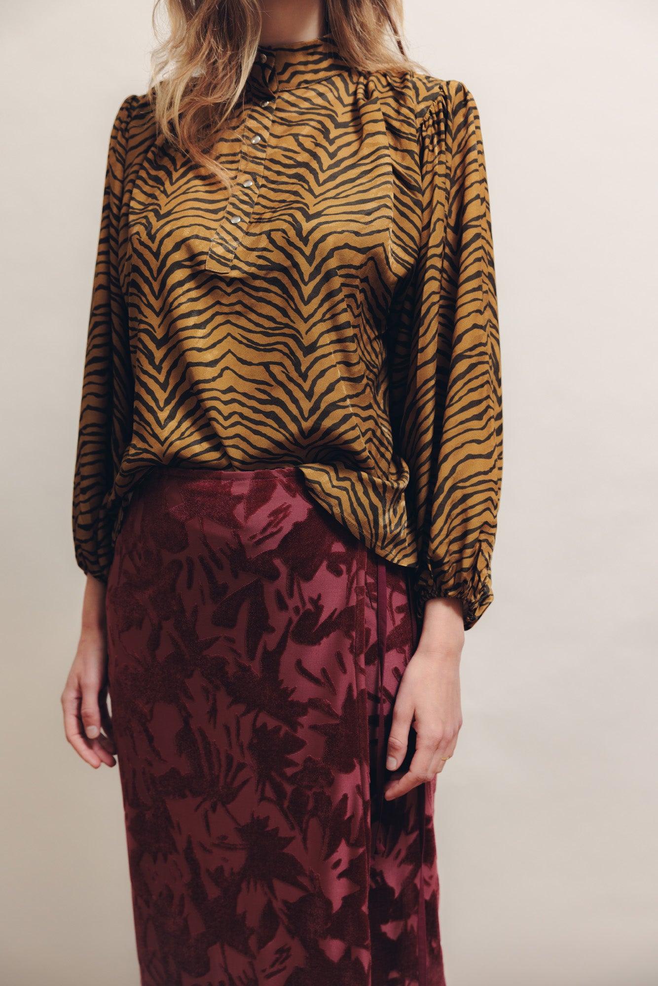 Jupe Charlotte Velours dévoré