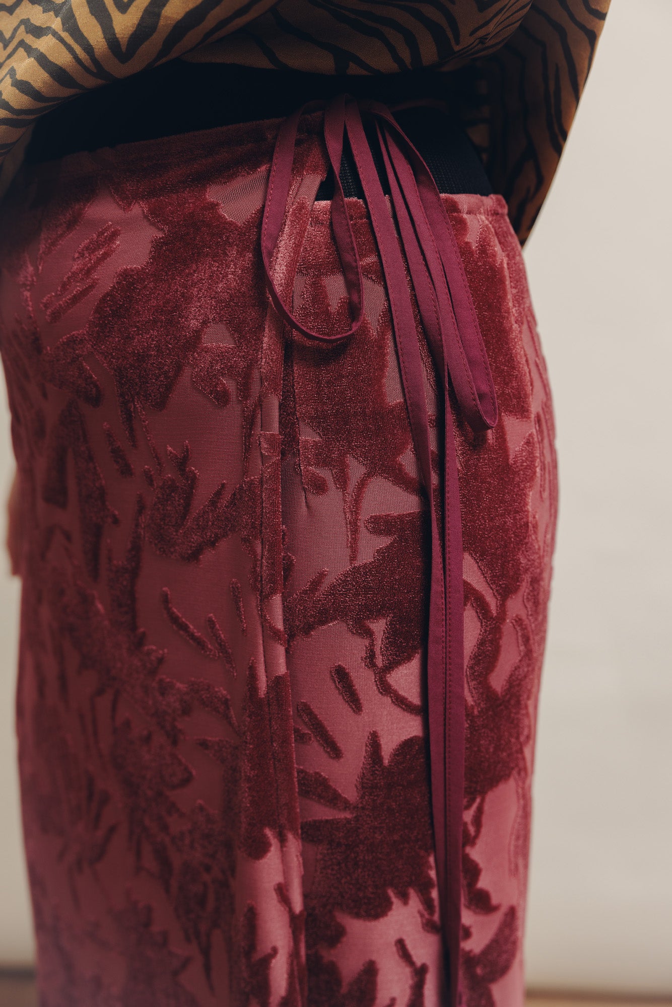 Jupe Charlotte Velours dévoré