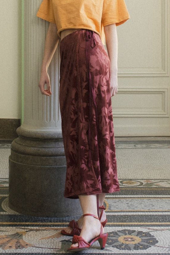 Jupe Charlotte Velours dévoré
