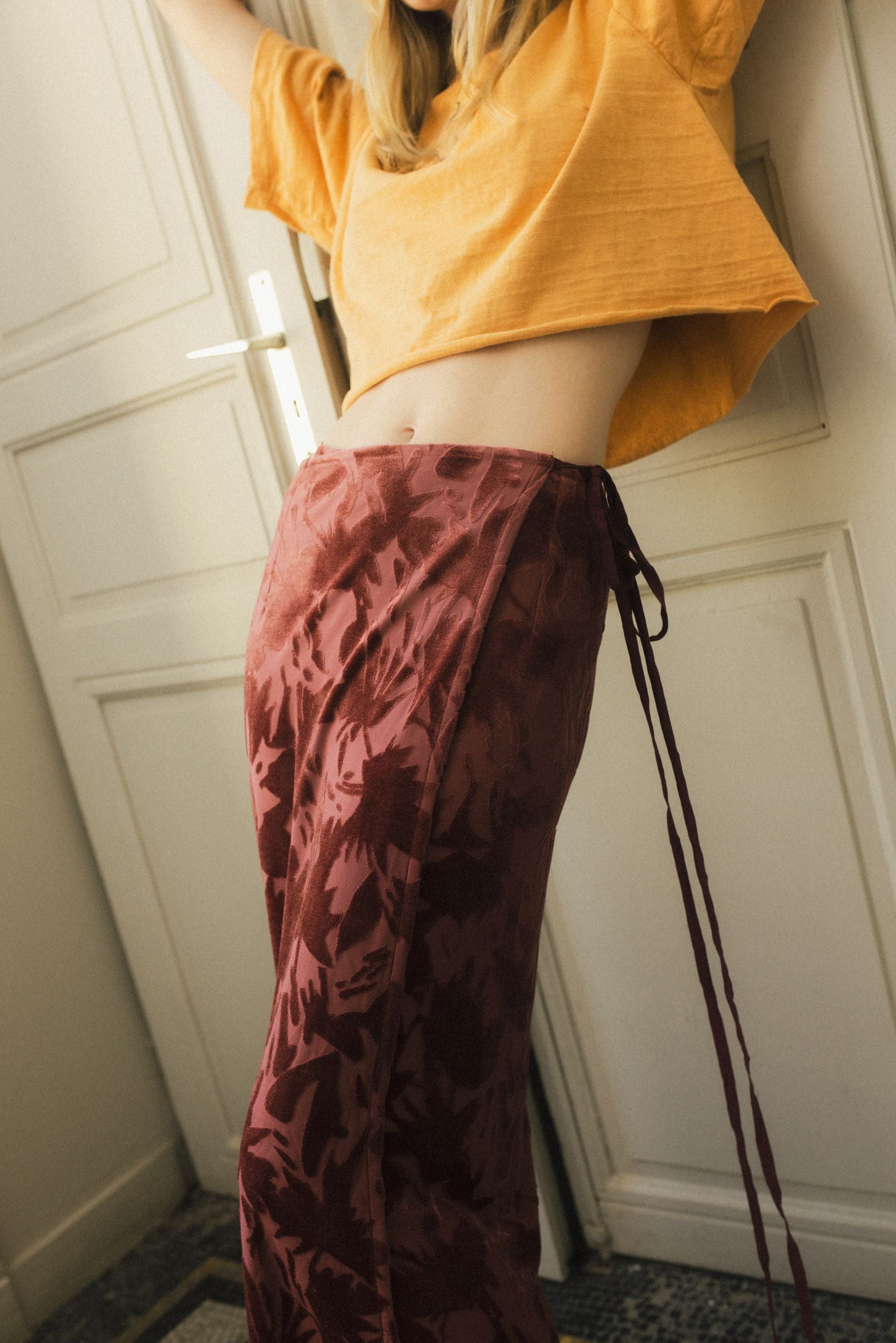 Jupe Charlotte Velours dévoré