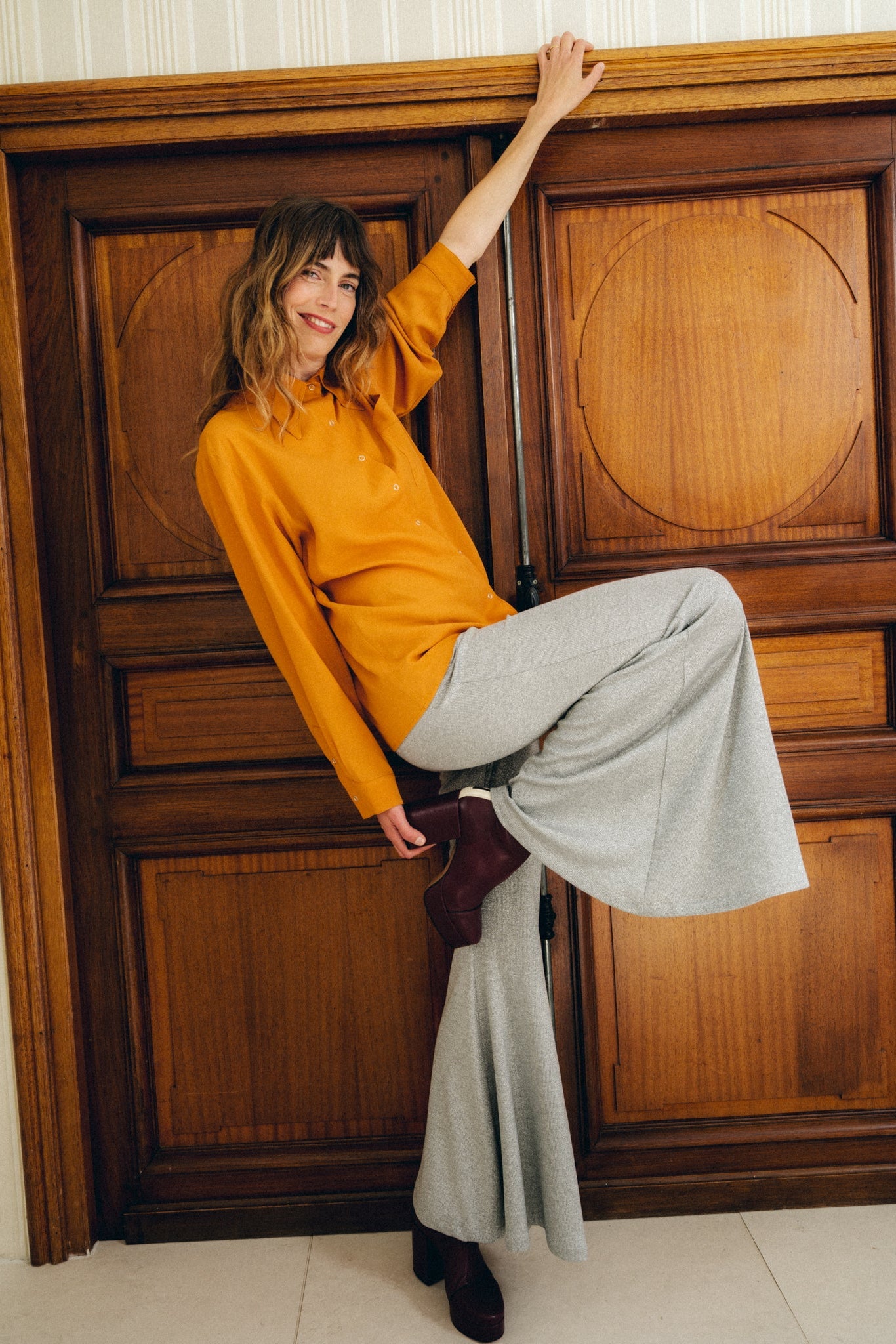 Pantalon Yoko Flare Argent