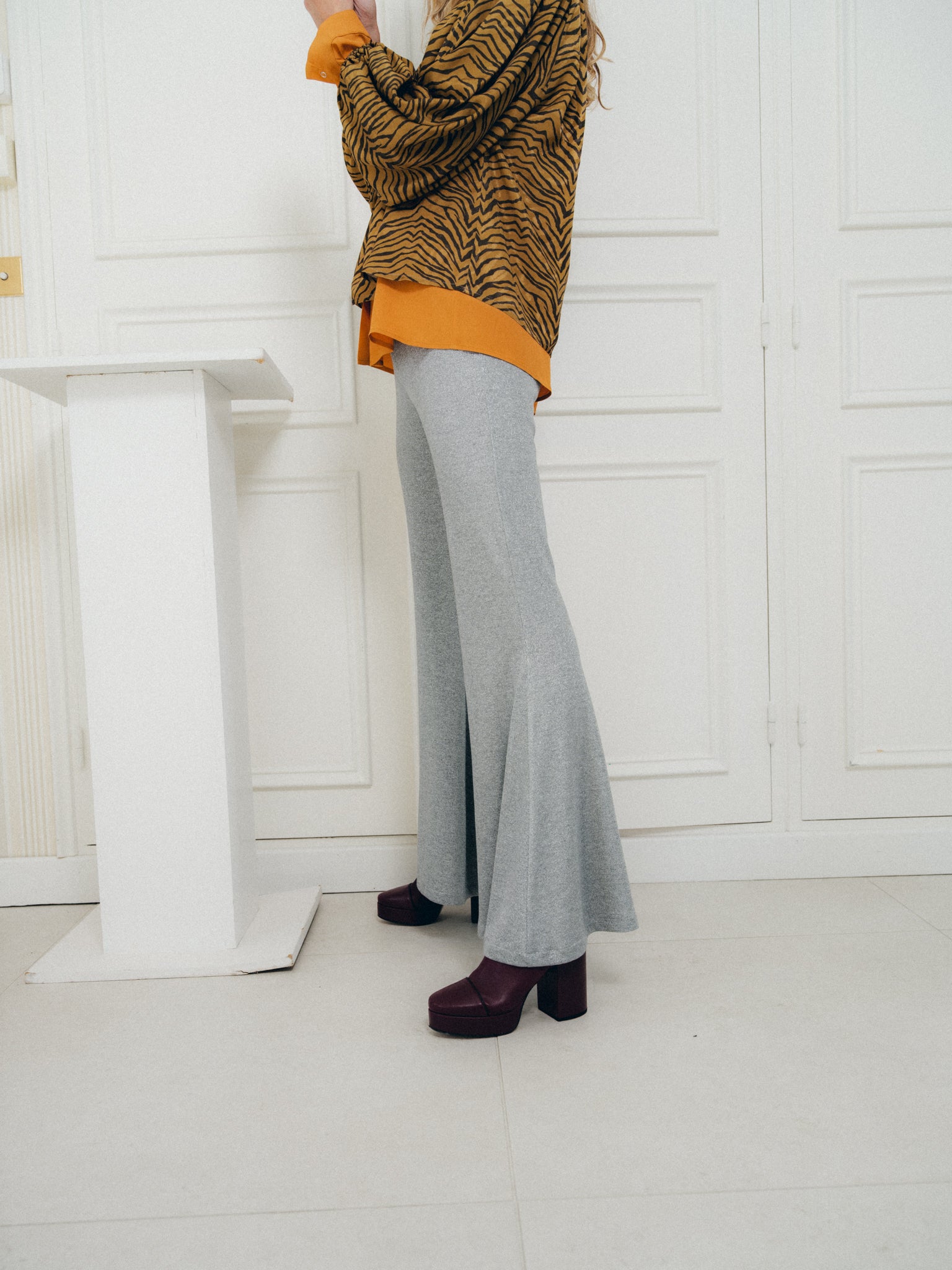 Pantalon Yoko Flare Argent