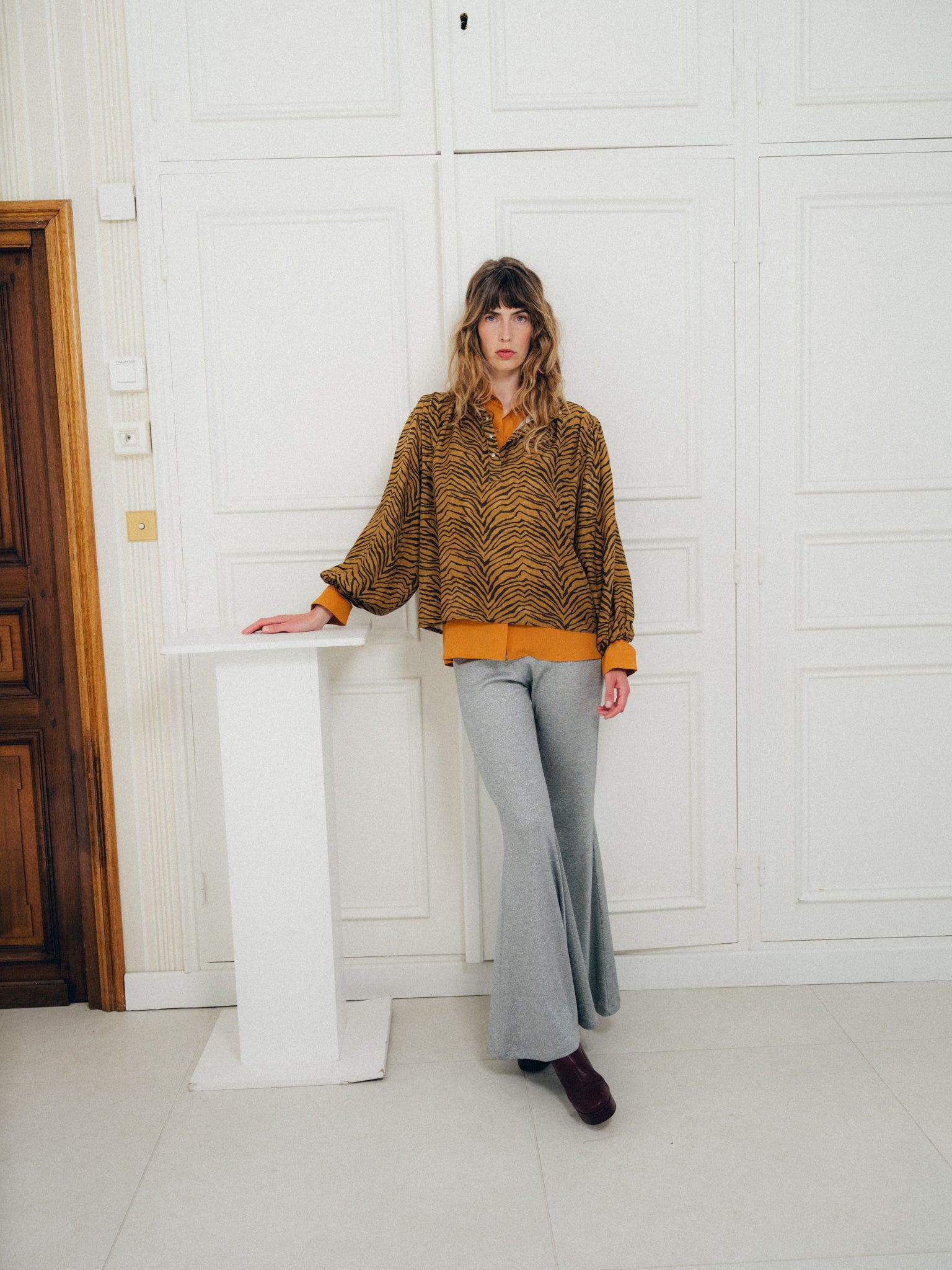 Pantalon Yoko Flare Argent