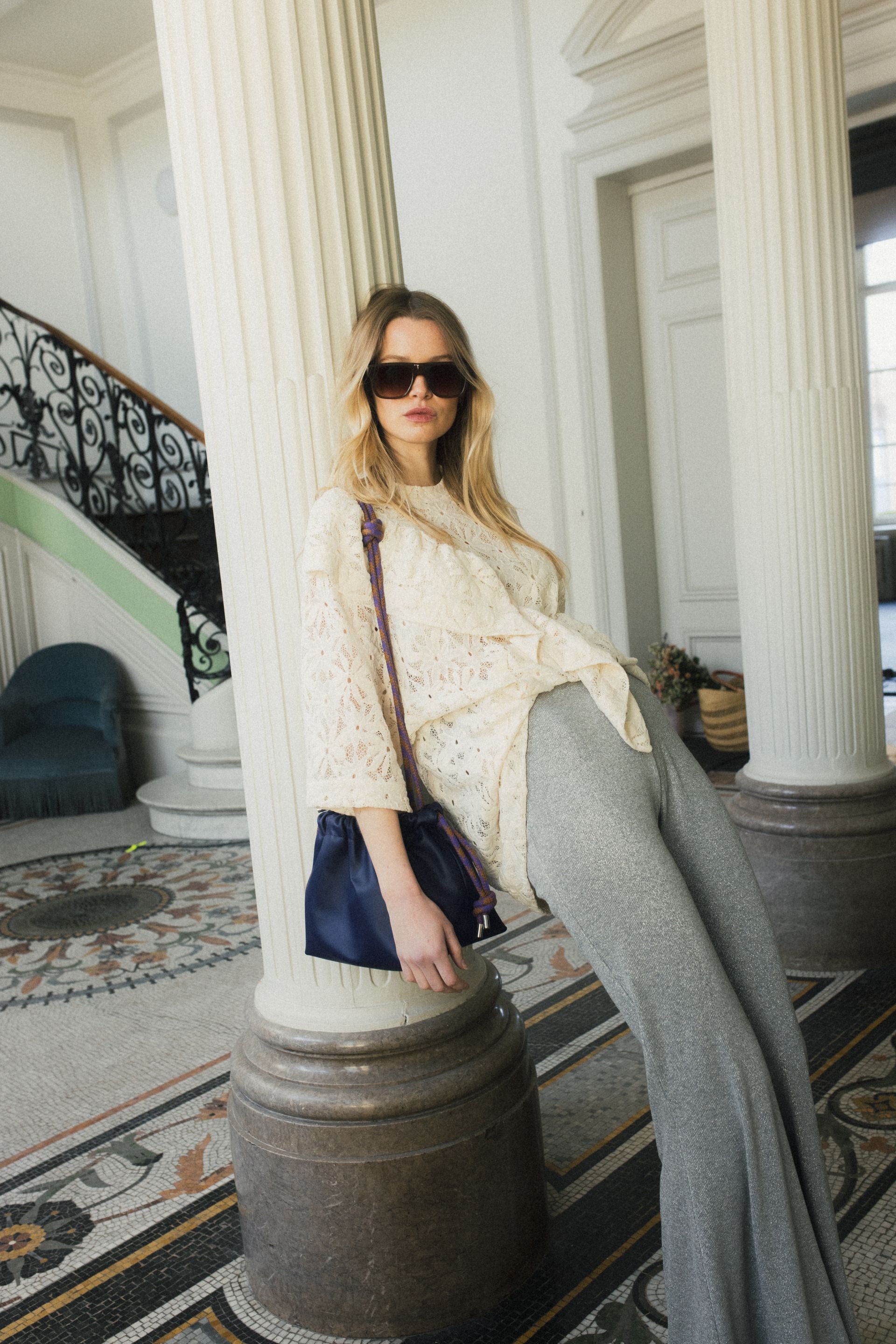 Pantalon Yoko Flare Argent