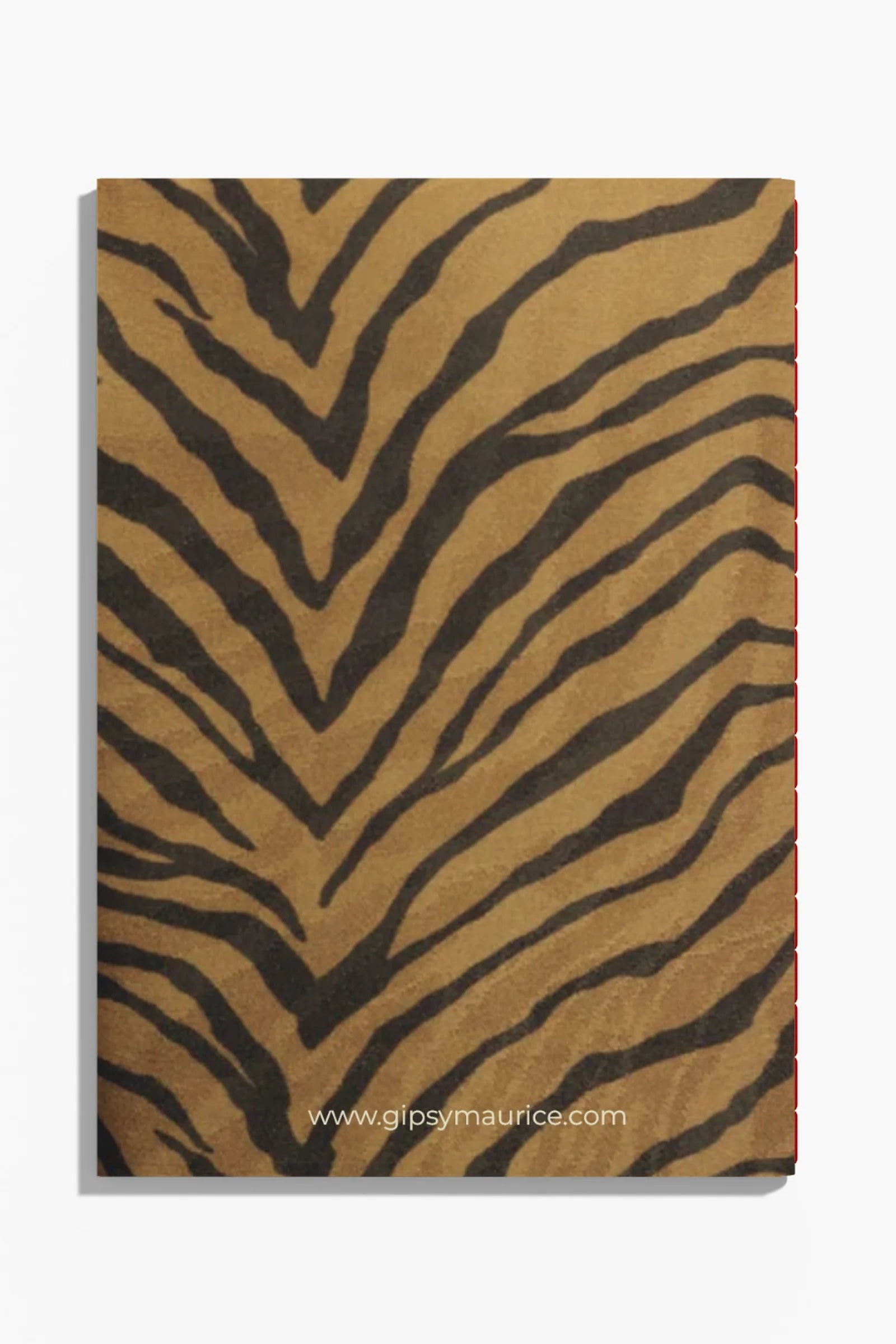 Carnet de note tigre reliure rouge