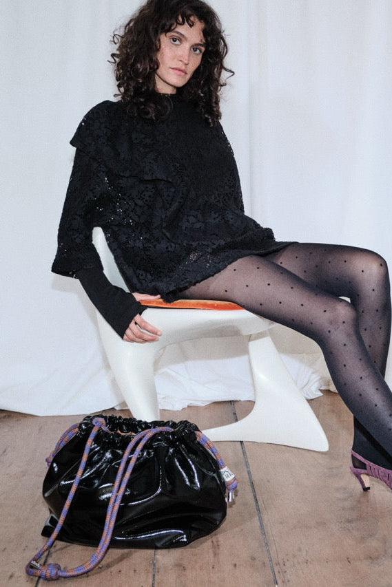 Sac Diana Vinyle Noir - L