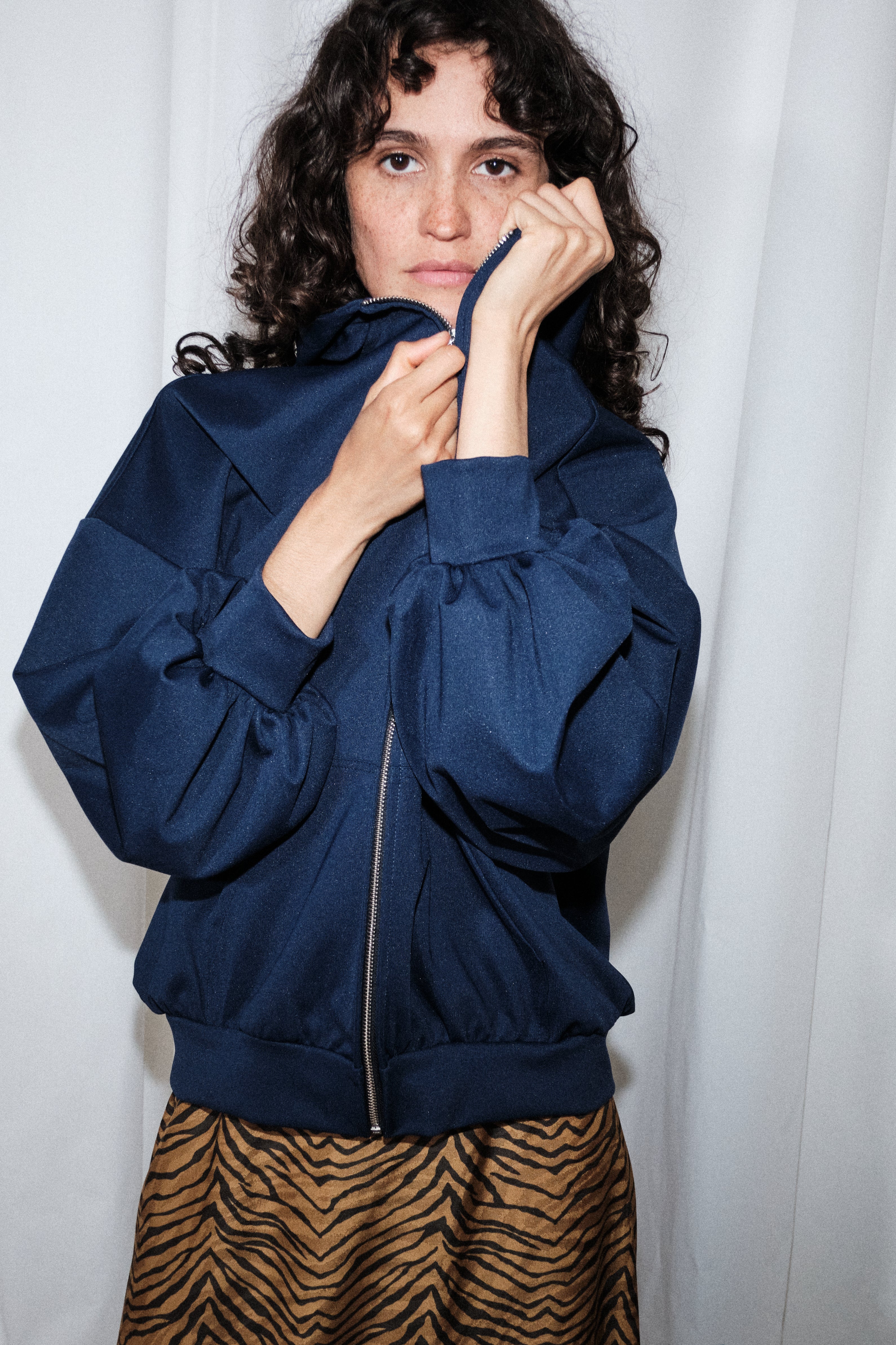 Sweat-shirt à capuche Grace Marine