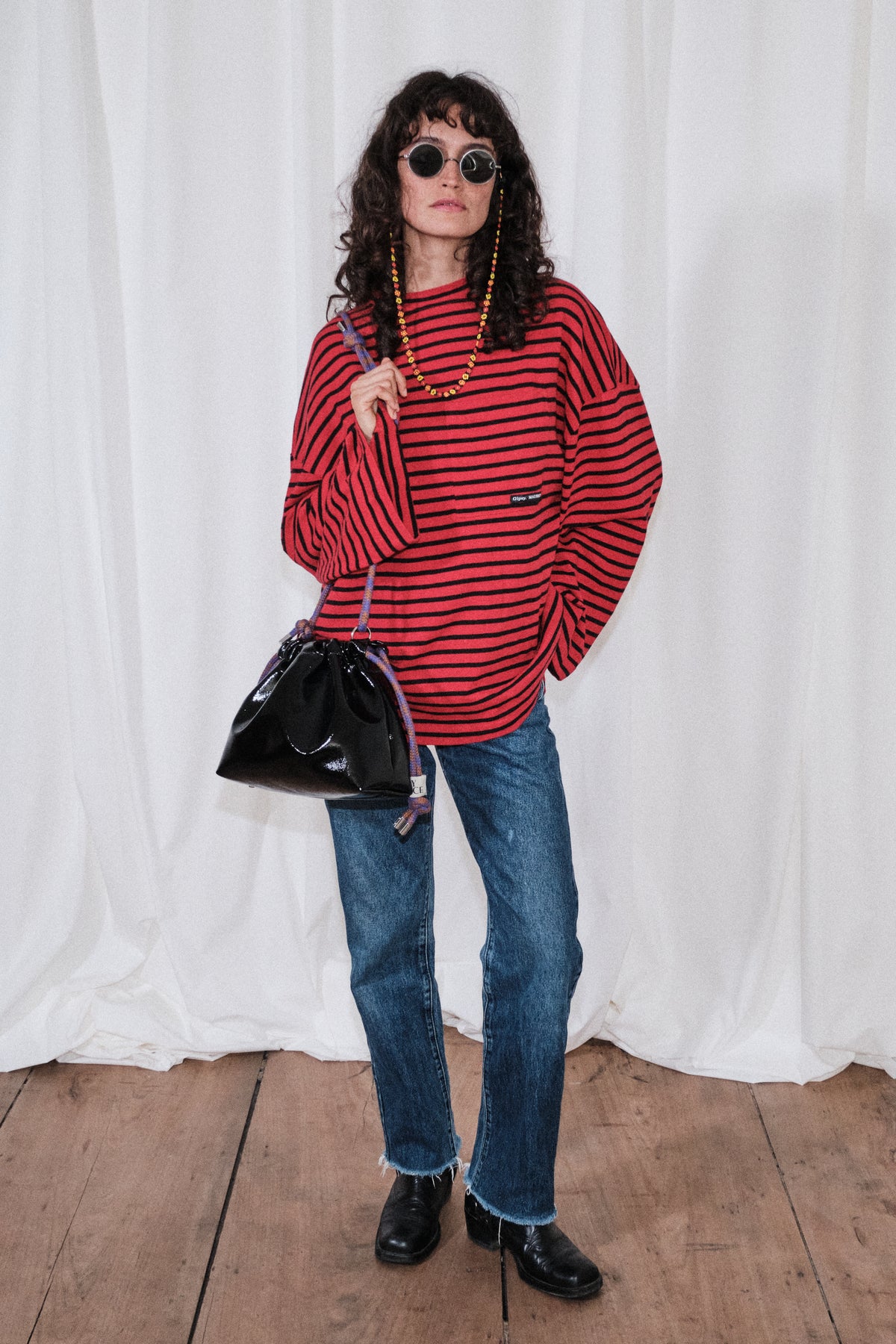 T-shirt Romy Rouge et Noir