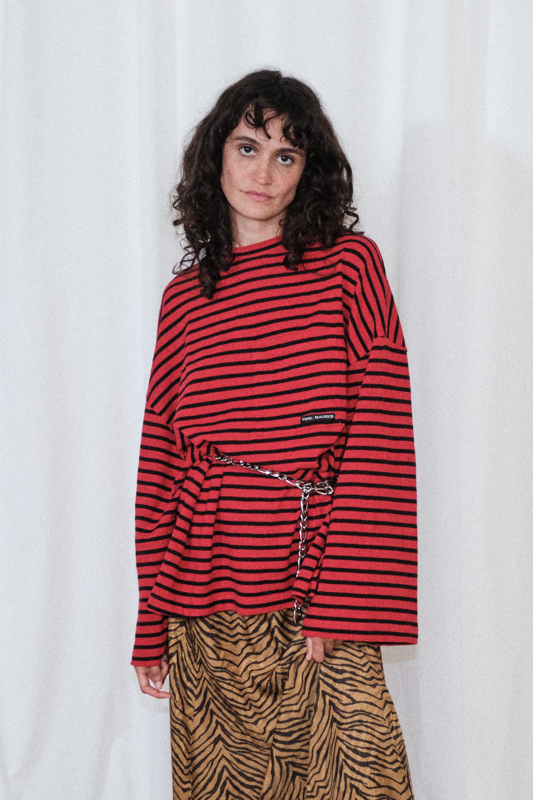 T-shirt Romy Rouge et Noir