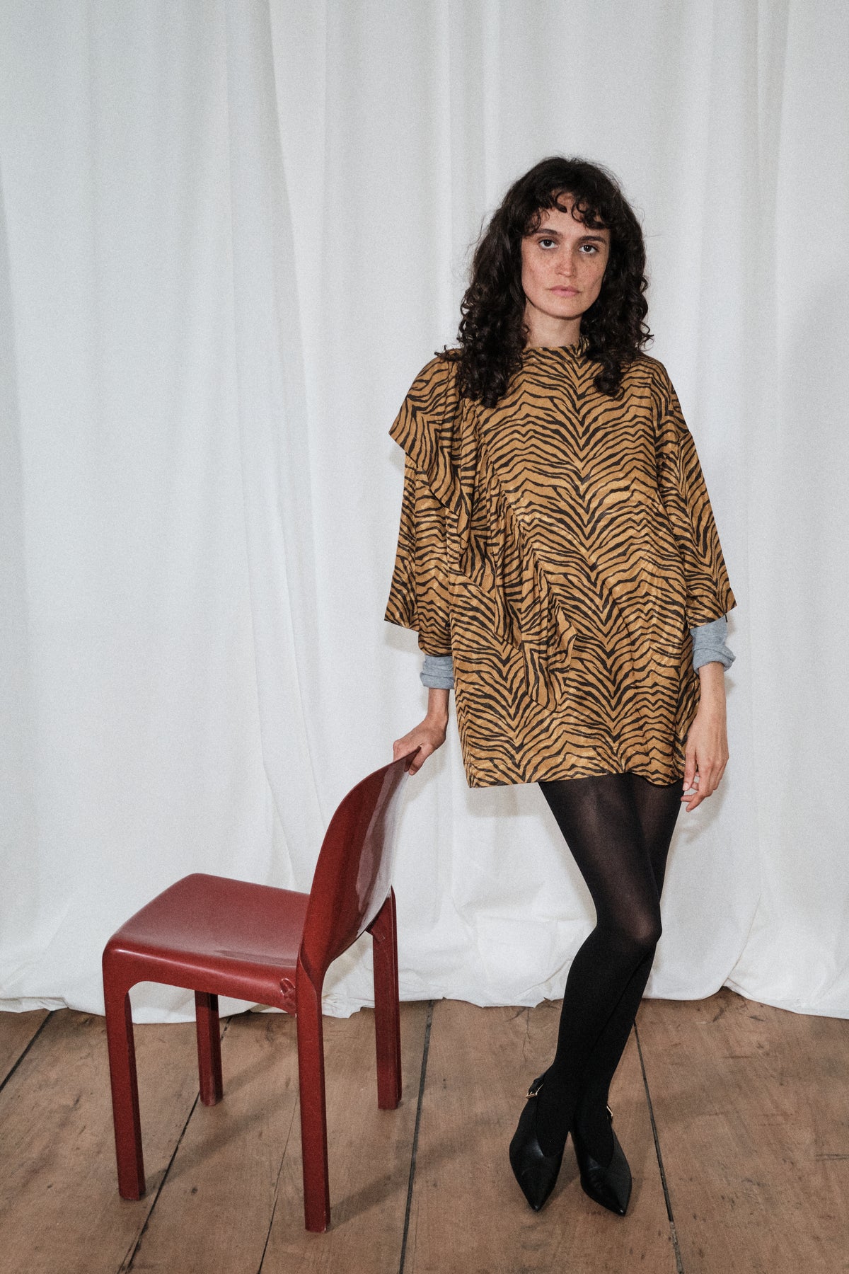 T-shirt Tony Long Imprimé Tigre