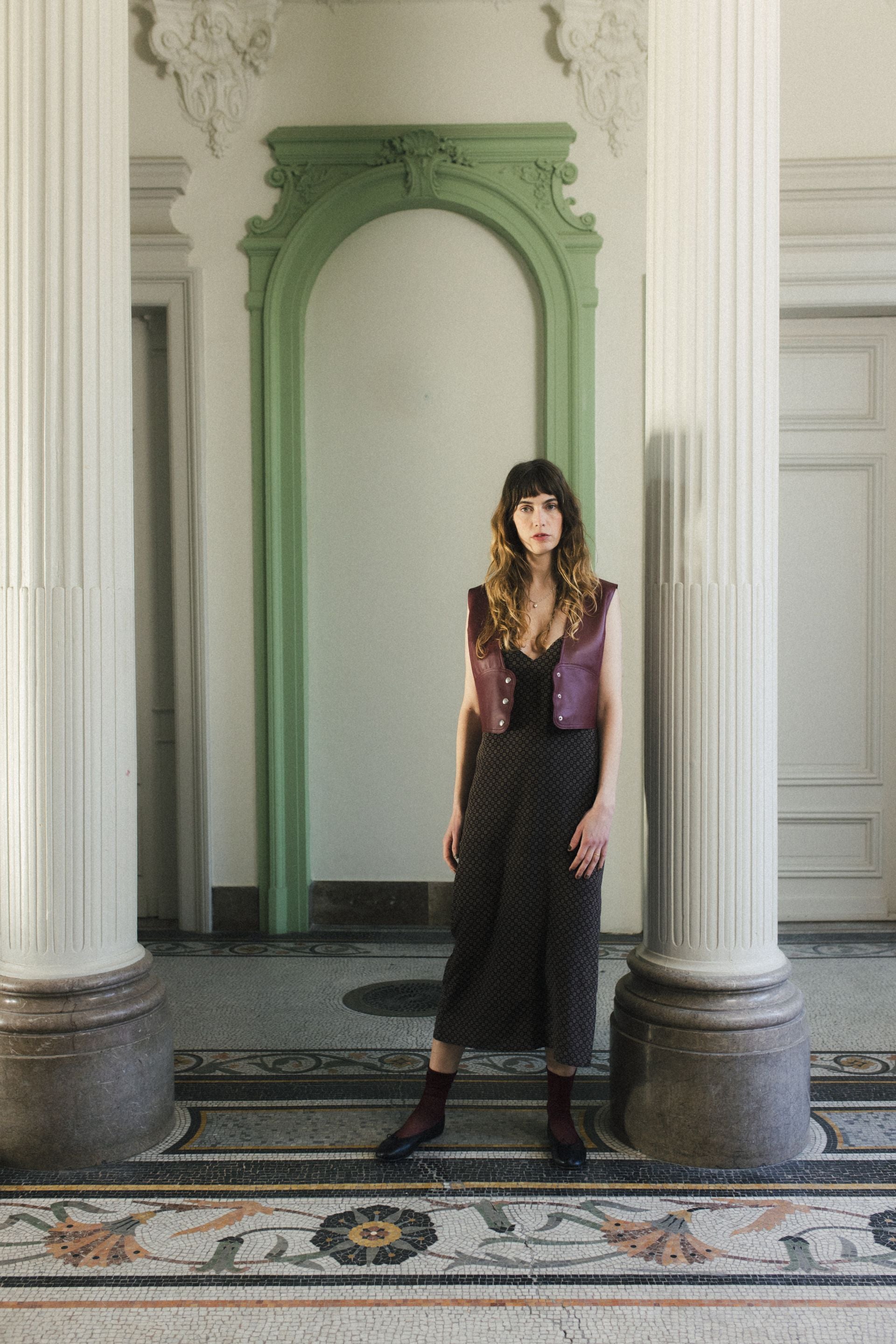 Gilet Jessie Bordeaux