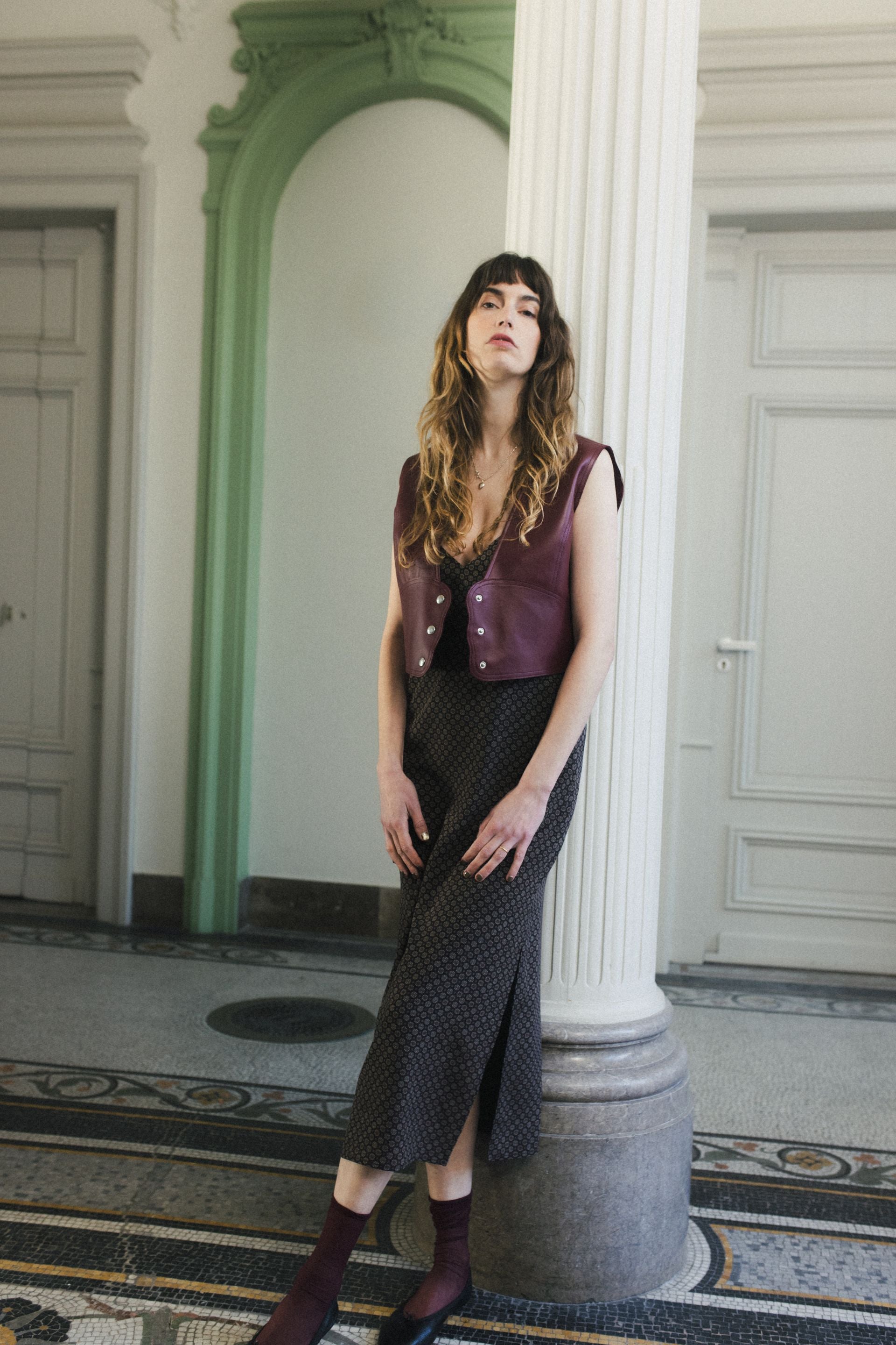 Gilet Jessie Bordeaux